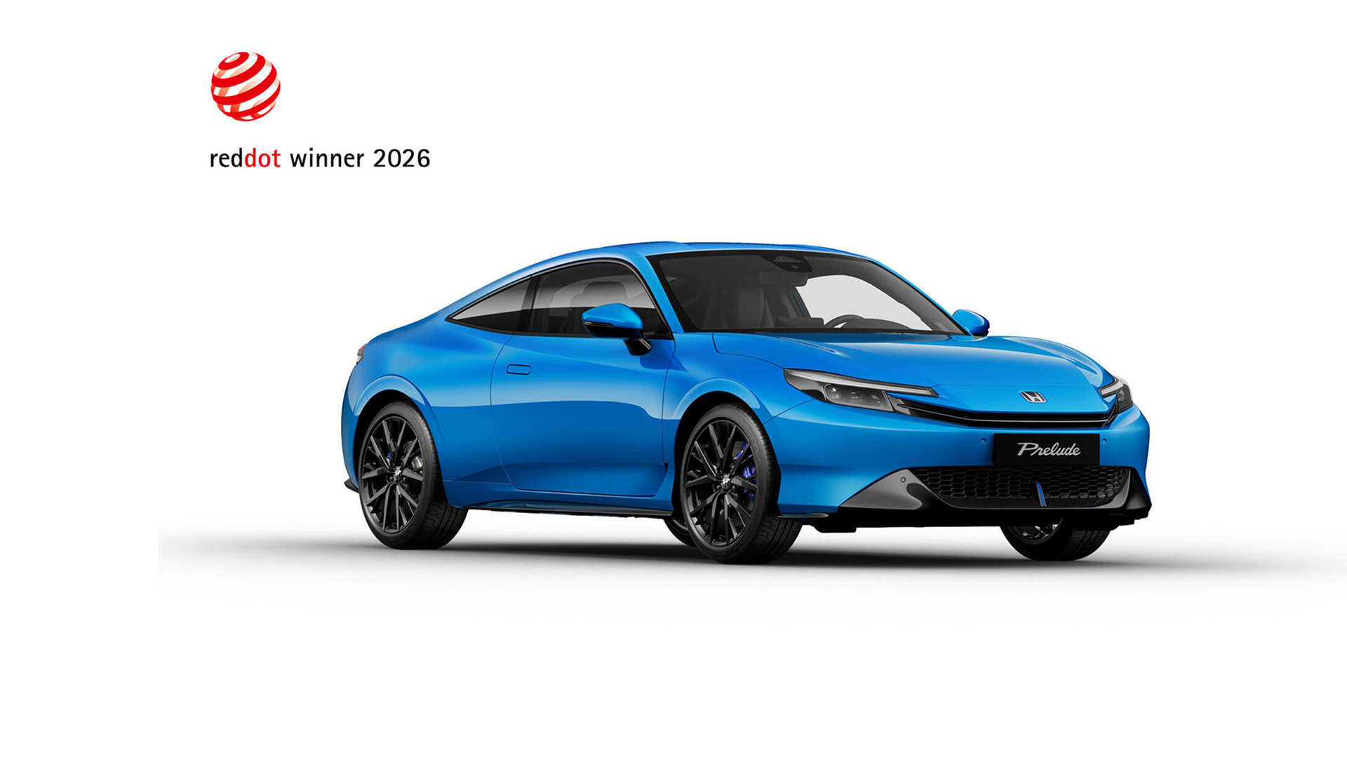 Reddot winner logo and blue prelude